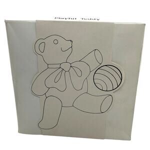 1984 Teddy Bear Windsock New In Box Vintage Yellow Air Design Made in Taiwan